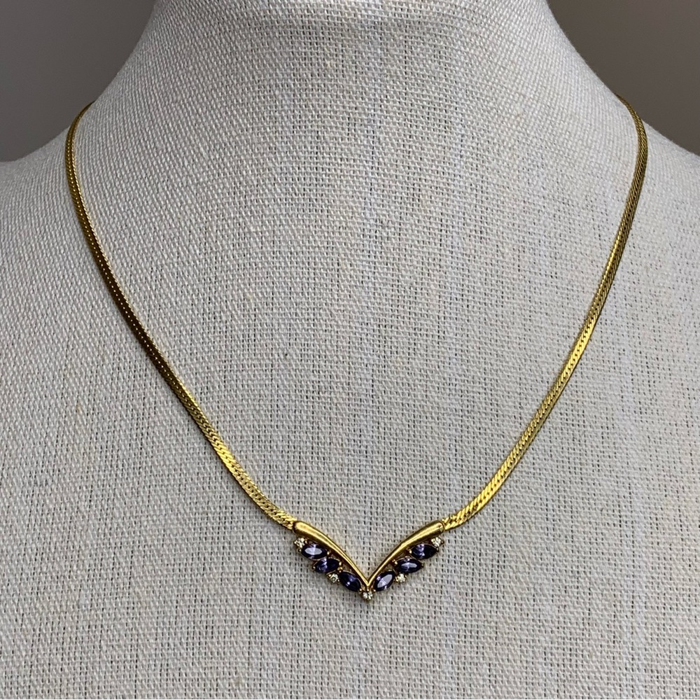 Avon Purple Gold Vintage choker